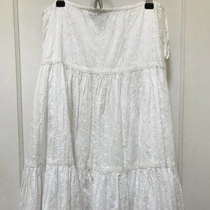 Lauren Ralph Lauren White Tiered Skirt - 6
